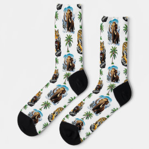 Chaussette Mammoth Sabertooth Tiger âge de glace Conception M