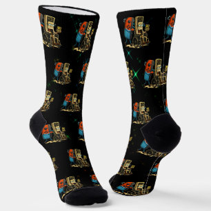 Chaussette Manette de jeu rétro drôle de contrôle de jeu Resp