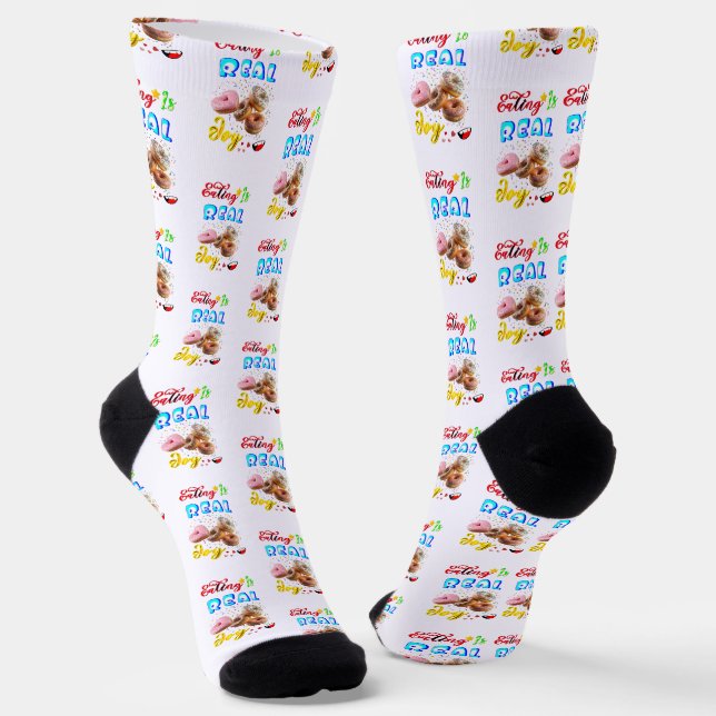 Chaussette Manger Premium Est Une Vraie Joie (Angulaire)