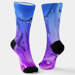 Chaussette Marbre Violet Exotique