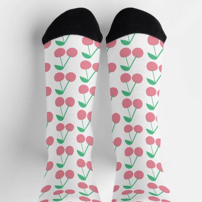 Chaussette Marché de fruits de cerises motif (Haut)