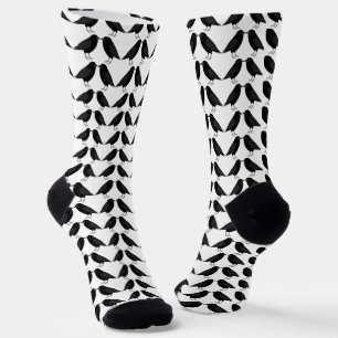 Chaussette Mariage gothique Bissing Ravens Motif
