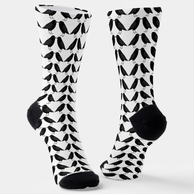 Chaussette Mariage gothique Bissing Ravens Motif (Angulaire)