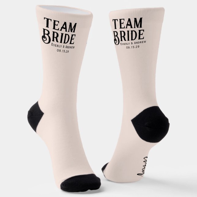 Chaussette Mariée & Marié avec Date de Mariage Chaussettes De (Angulaire)