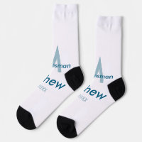Marine bleu groomsman nom lettre date masculin par