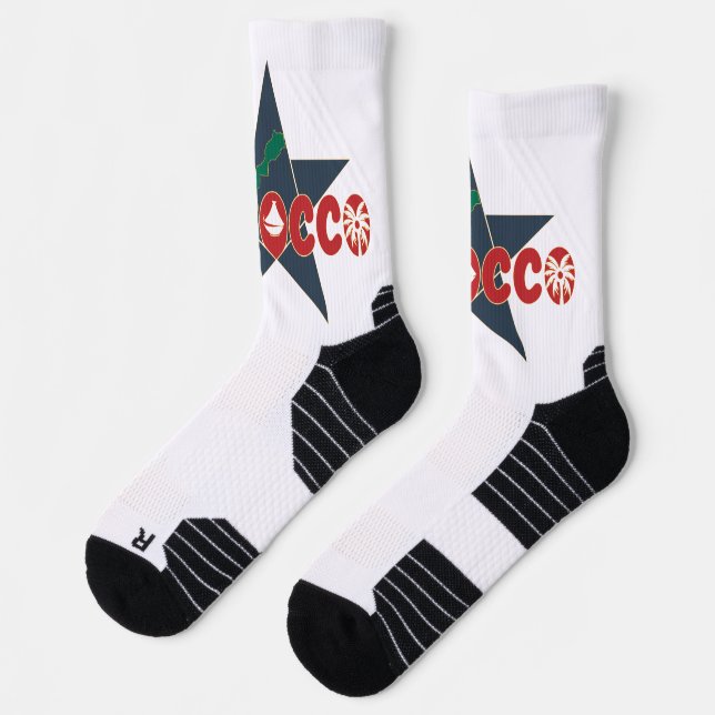 Chaussette Maroc - Une étoile de la tradition et aujourd'hui (Gauche)