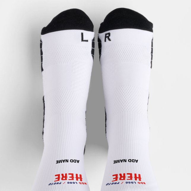 CHAUSSETTE MARQUE BLANCHE MODERNE ET PERSONNALISABLE VÉRIFIÉE (Haut)