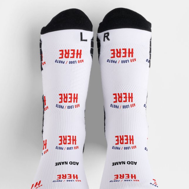 CHAUSSETTE MARQUE BLANCHE MODERNE ET PERSONNALISABLE VÉRIFIÉE (Haut)