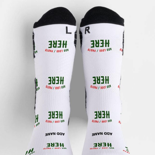 CHAUSSETTE MARQUE BLANCHE MODERNE ET PERSONNALISABLE VÉRIFIÉE (Haut)
