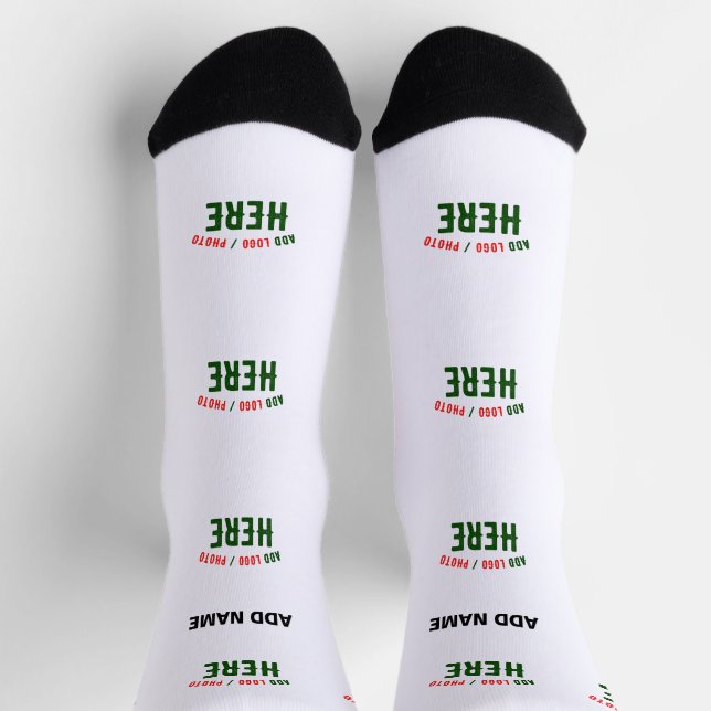 CHAUSSETTE MARQUE BLANCHE MODERNE ET PERSONNALISABLE VÉRIFIÉE (Haut)