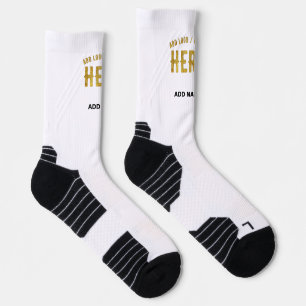 CHAUSSETTE MARQUE BLANCHE MODERNE ET PERSONNALISABLE VÉRIFIÉE