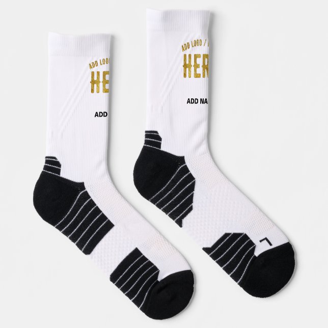 CHAUSSETTE MARQUE BLANCHE MODERNE ET PERSONNALISABLE VÉRIFIÉE (Droite)