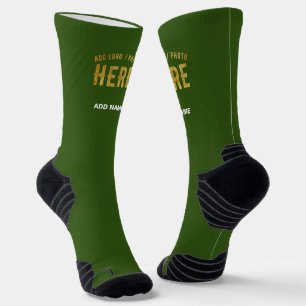 CHAUSSETTE MARQUE MODERNE MODERNE VERTE DE FORÊT MODERNE VÉRI