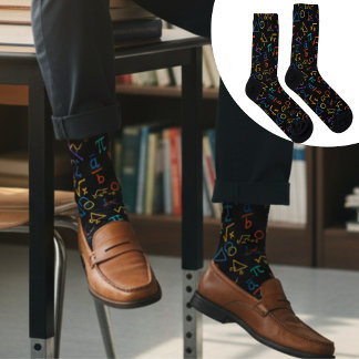 Chaussette Math symboles mathématiques Nerd cadeau