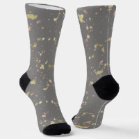 Matte Gold et Rose Gold Flakes gris foncé chaud