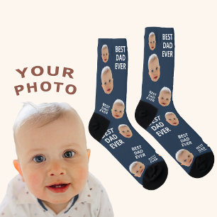 Chaussette Meilleur Papa Chaussettes avec Photo et Texte Pers