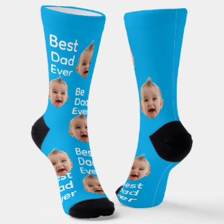 Chaussette Meilleur Papa Chaussettes, Chaussettes avec Photo