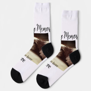 Chaussette Mémento commémoratif en souvenir affectueux ajoute