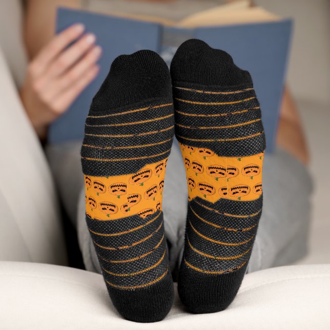 Chaussette Menacer Jack O'Lantern Halloween (Fond)