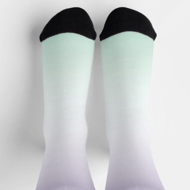 Chaussette Menthe Blanche Violette (Haut)