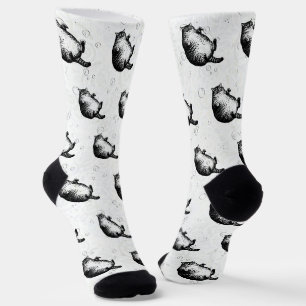 Chaussette Mère de chat, je ne suis que peau et os pour l'ama