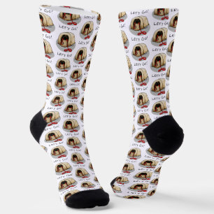 Chaussette Mignon Allons-y ! Promener un chien Pékinois (masq