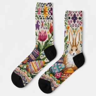 Chaussette Mignonne/Colorée Printemps/Pâques
