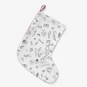 chaussette mignonne de Noël en forme de gribouilli