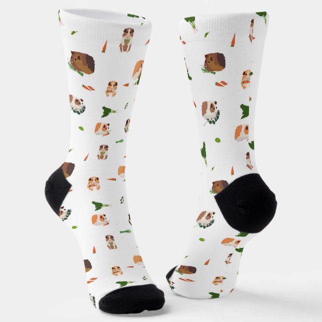 Chaussette Mignons Cochons d'Inde Drôles Motif d'Animaux de C (Angulaire)