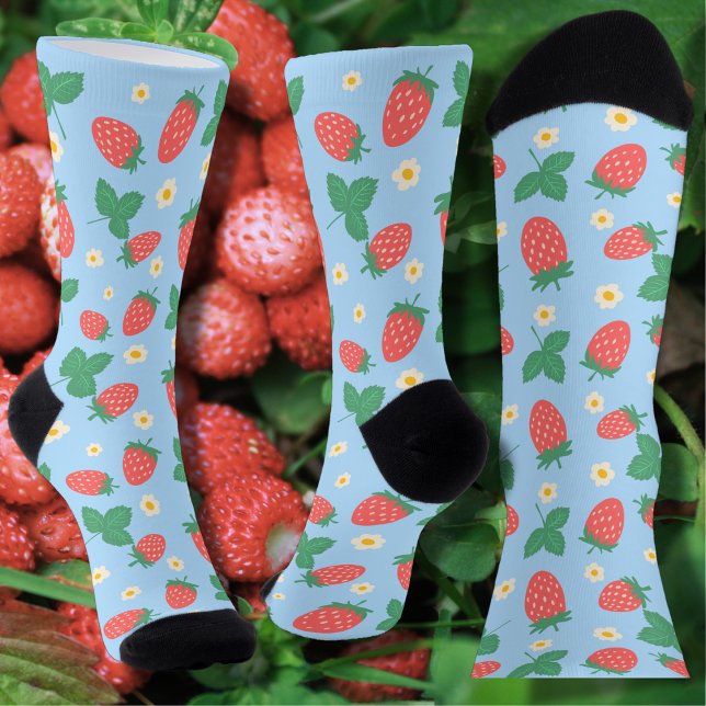 Chaussette Mini Fleur de Fraisier (Créateur téléchargé)