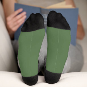 Chaussette Minimaliste vert sauge et noir couleur tendance co