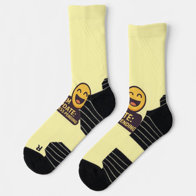 Chaussette Mise à jour du système : Bonheur en attente - Tech (Gauche)