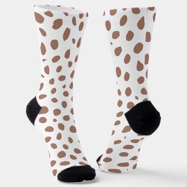 Chaussette Mocha Mousse Cheetah Imprimer (Angulaire)