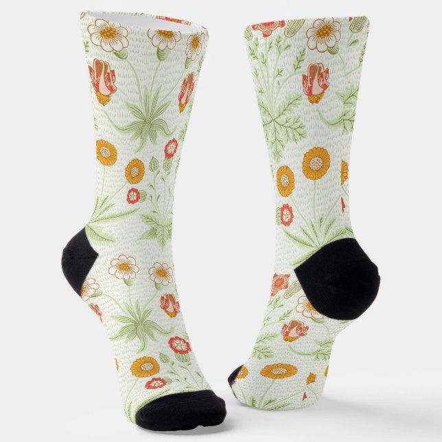 Chaussette Modèle botanique vintage de marguerite de William  (Angulaire)