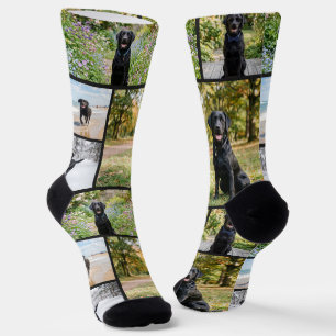 Chaussette Modèle de 5 photos amusantes personnalisées