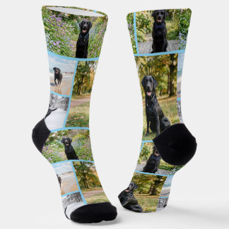 Chaussette Modèle de 5 photos amusantes personnalisées