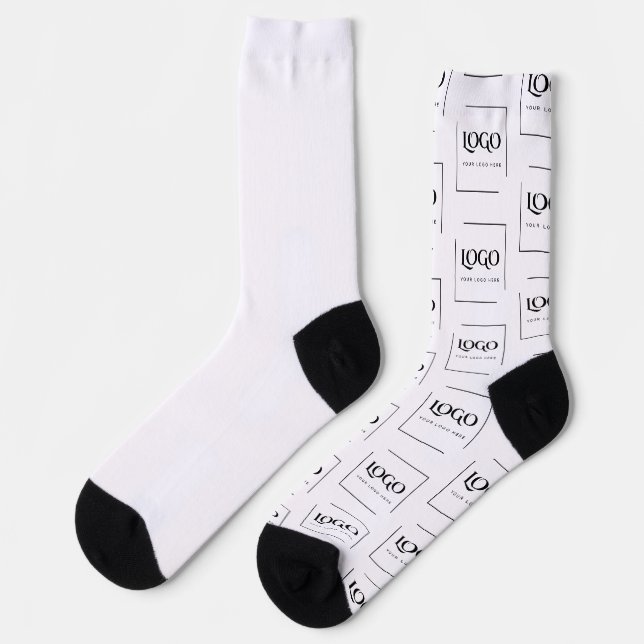Chaussette Modèle de logo personnalisé élégant (Gauche)