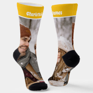 Chaussette Modèle de photos et de texte pour la nouveauté amu