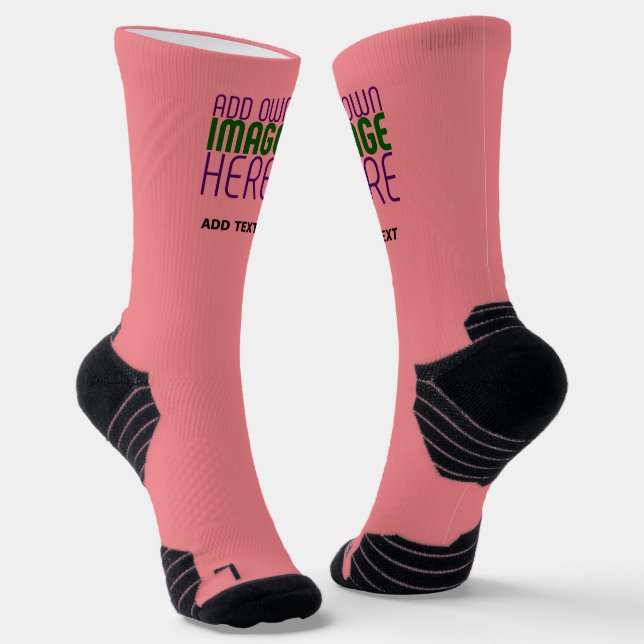 CHAUSSETTE MODÈLE DE TEXTE D'IMAGE ROSE MODERNE ÉDITABLE SAUM (Angulaire)