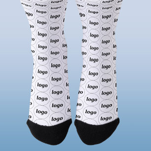Chaussette Modèle d'entreprise de logo simple promotionnel