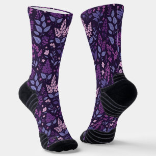 Chaussette Modèle floral Lilac dynamique