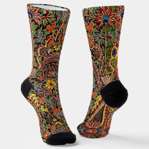 Chaussette Modèle Floral Multicolore vintage