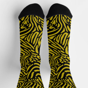Chaussette Modèle Zebra en or