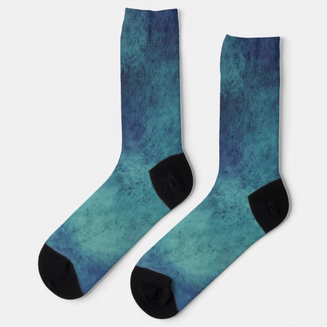 Chaussette Moderne Abstrait Aqua et Violet (Gauche)
