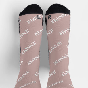 Chaussette Moderne Chic Vous L'Appelez Personnalisé Dusty Ros