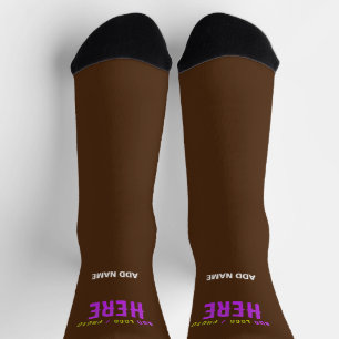 CHAUSSETTE MODERNE ET MODERNE PERSONNALISABLE BROWN VÉRIFIÉ