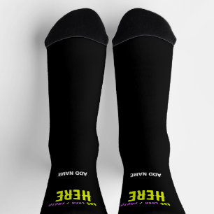 CHAUSSETTE MODERNE ET MODERNE PERSONNALISABLE NOIR VÉRIFIÉ