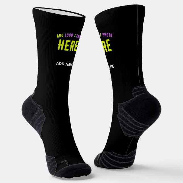 CHAUSSETTE MODERNE ET MODERNE PERSONNALISABLE NOIR VÉRIFIÉ (Angulaire)