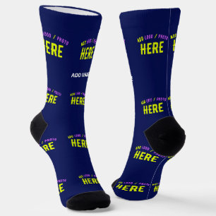 CHAUSSETTE MODERNE MODERNE ET MODERNE MARINE BLEUE VÉRIFIÉE M