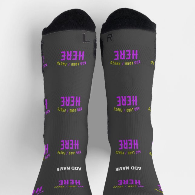 CHAUSSETTE MODERNE MODERNE PERSONNALISABLE GRAY VÉRIFIÉ (Haut)